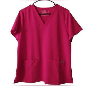 Figs Technical Casma Ultra Rose Scrub Top L